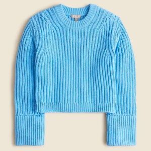 NWT JCrew Heritage cotton fisherman crewneck sweater